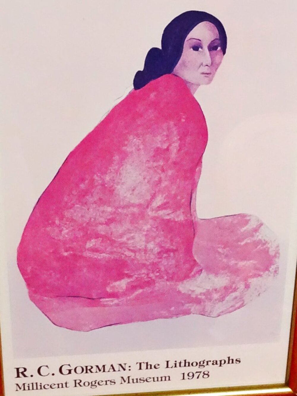 R.C. Gorman Lithograph Navajo Woman Millicent Rogers Museum 1978